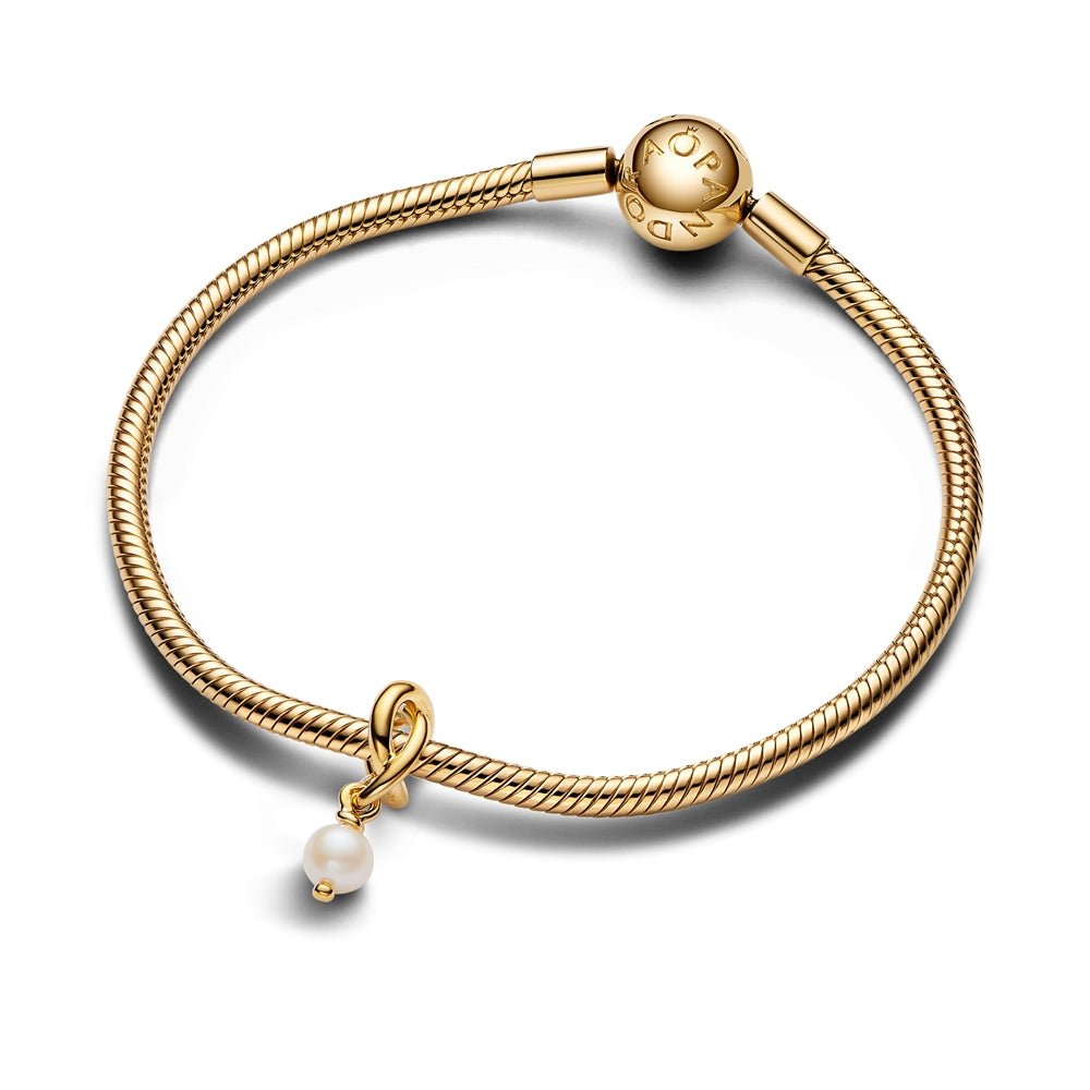 Pandora Gold June Eternity Circle Dangle Charm