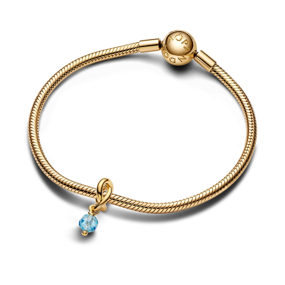 Pandora Gold March Eternity Circle Dangle Charm