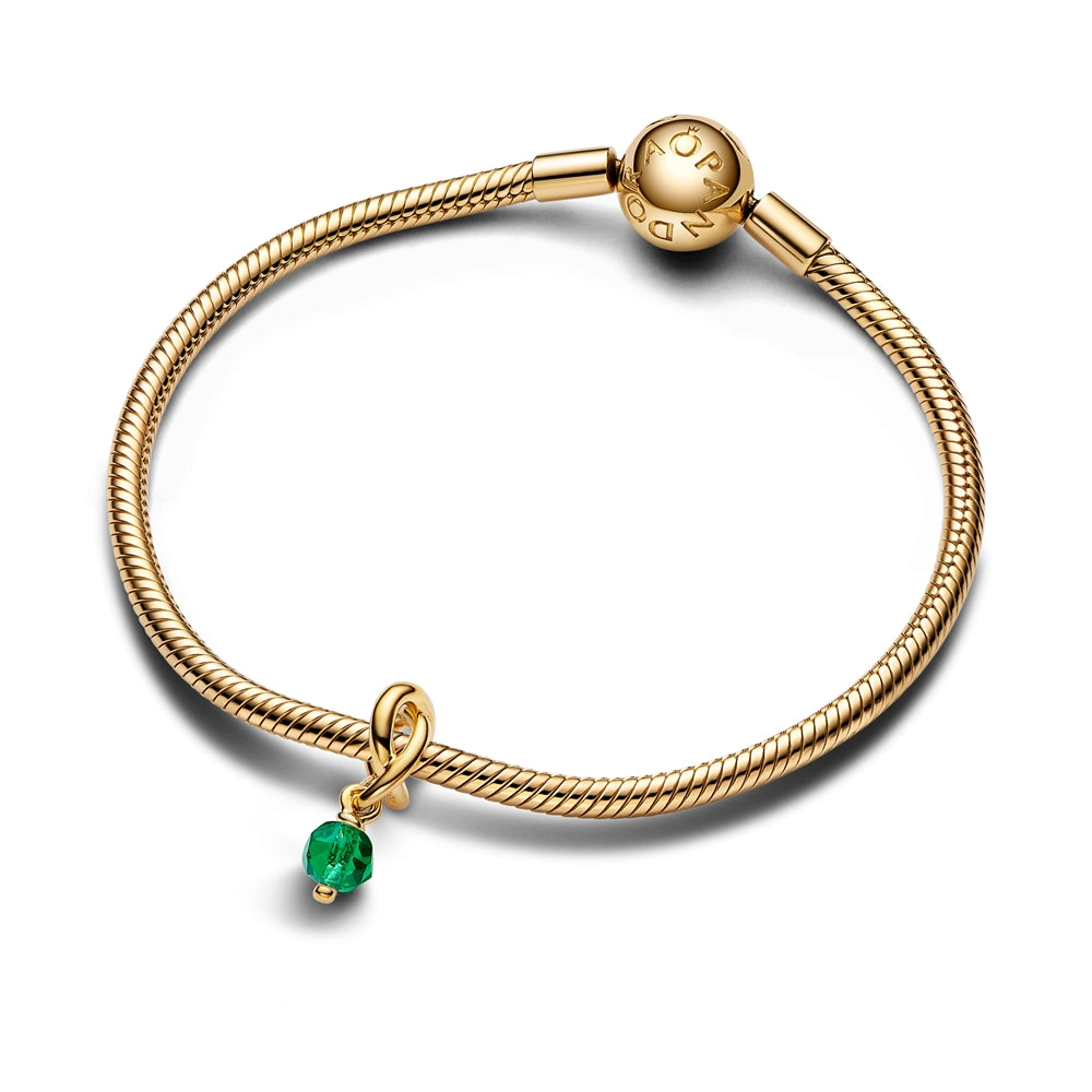 Pandora Gold May Eternity Circle Dangle Charm