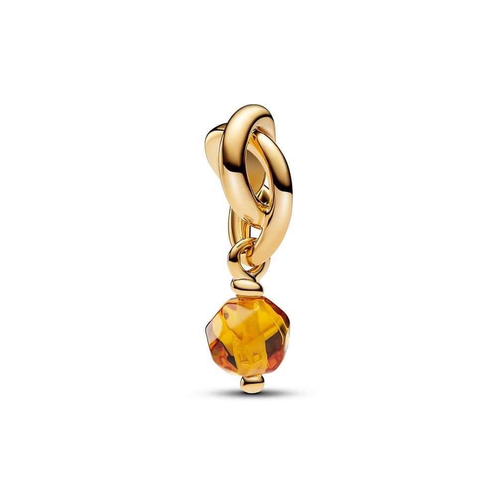 Pandora Gold November Eternity Circle Dangle Charm