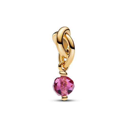 Pandora Gold October Eternity Circle Dangle Charm