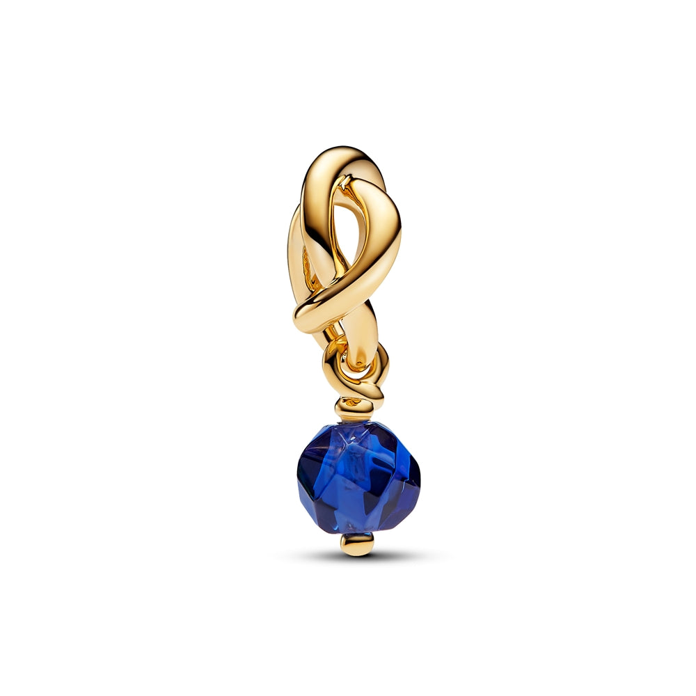 Pandora Gold September Eternity Circle Dangle Charm