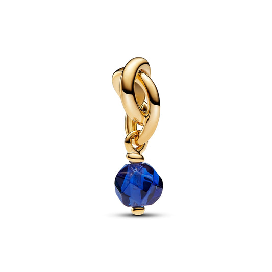 Pandora Gold September Eternity Circle Dangle Charm