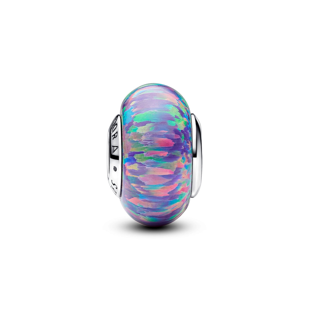 Pandora Opalescent Purple Glass Bead Charm