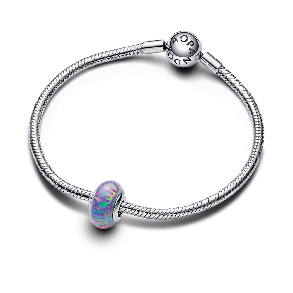 Pandora Opalescent Purple Glass Bead Charm
