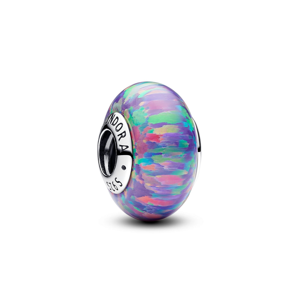Pandora Opalescent Purple Glass Bead Charm