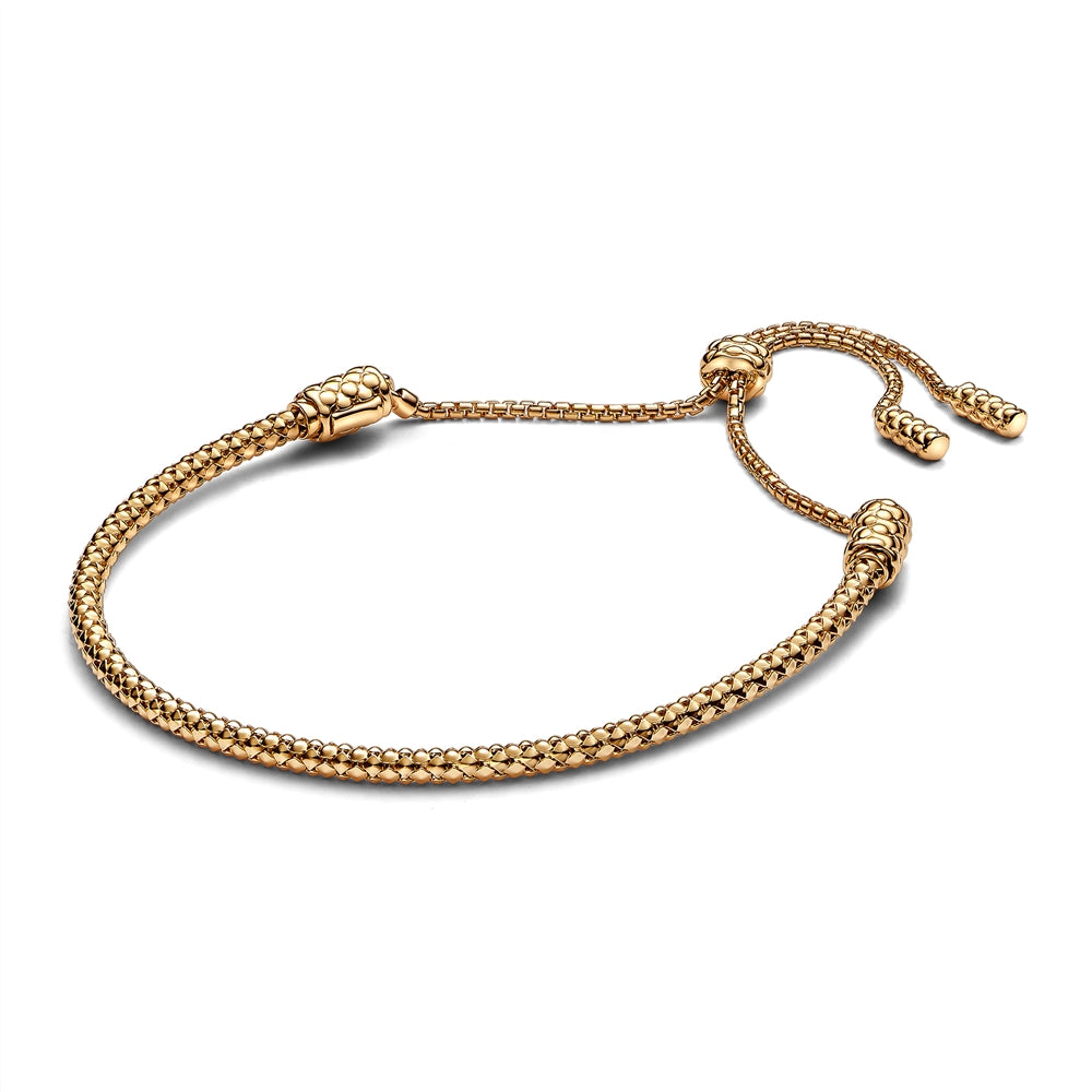 Pandora Gold Studded Chain Slider Bracelet