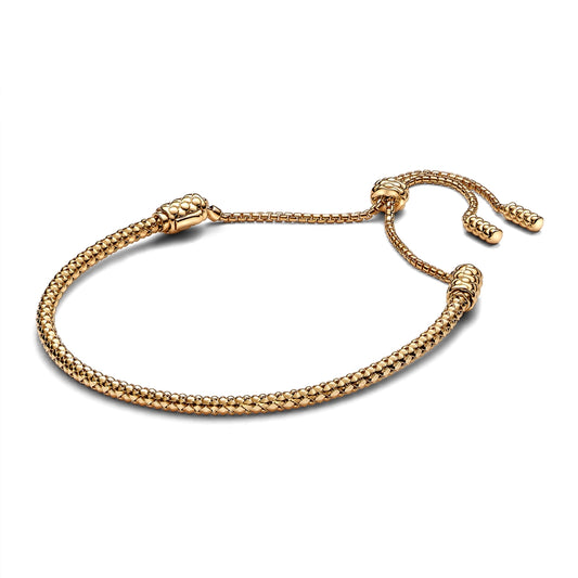 Pandora Gold Studded Chain Slider Bracelet