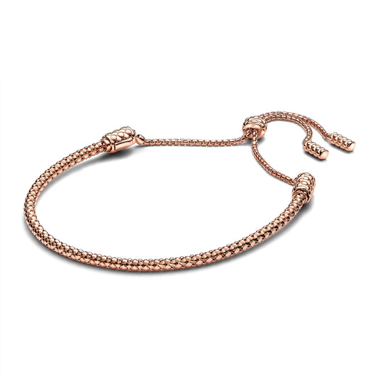 Pandora Rose Gold Studded Chain Slider Bracelet