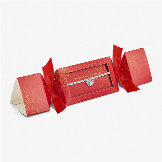 Joma Boxed Christmas Cracker Red Robin Bracelet