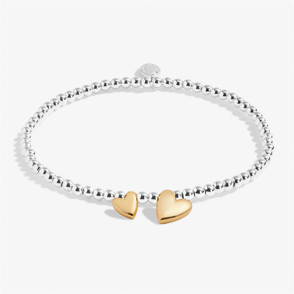 Joma Boxed Gold Mix Friendship Hearts Bracelet