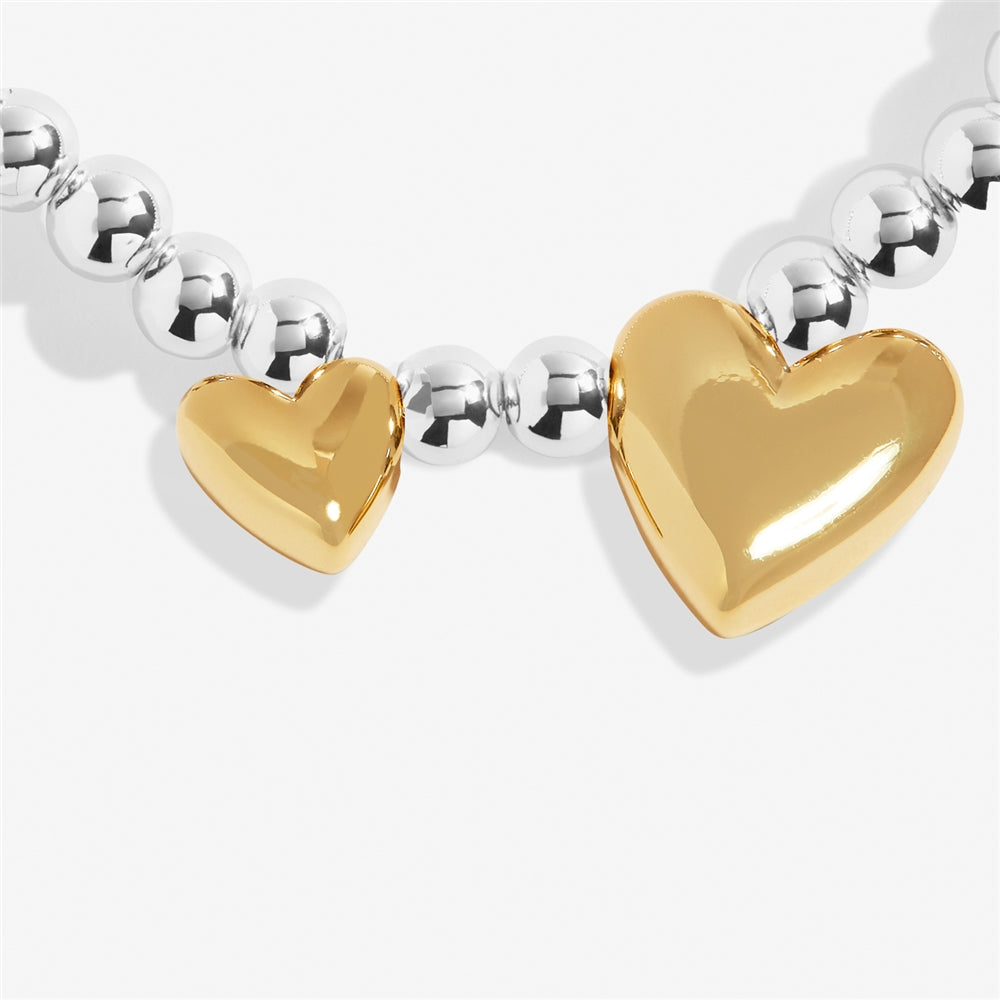 Joma Boxed Gold Mix Friendship Hearts Bracelet