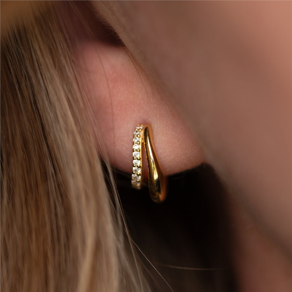 Seek + Find Courage Gold Earrings