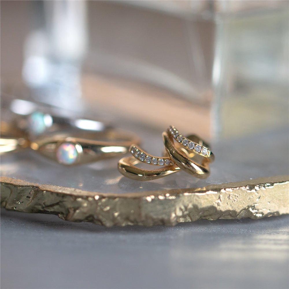 Seek + Find Courage Gold Earrings