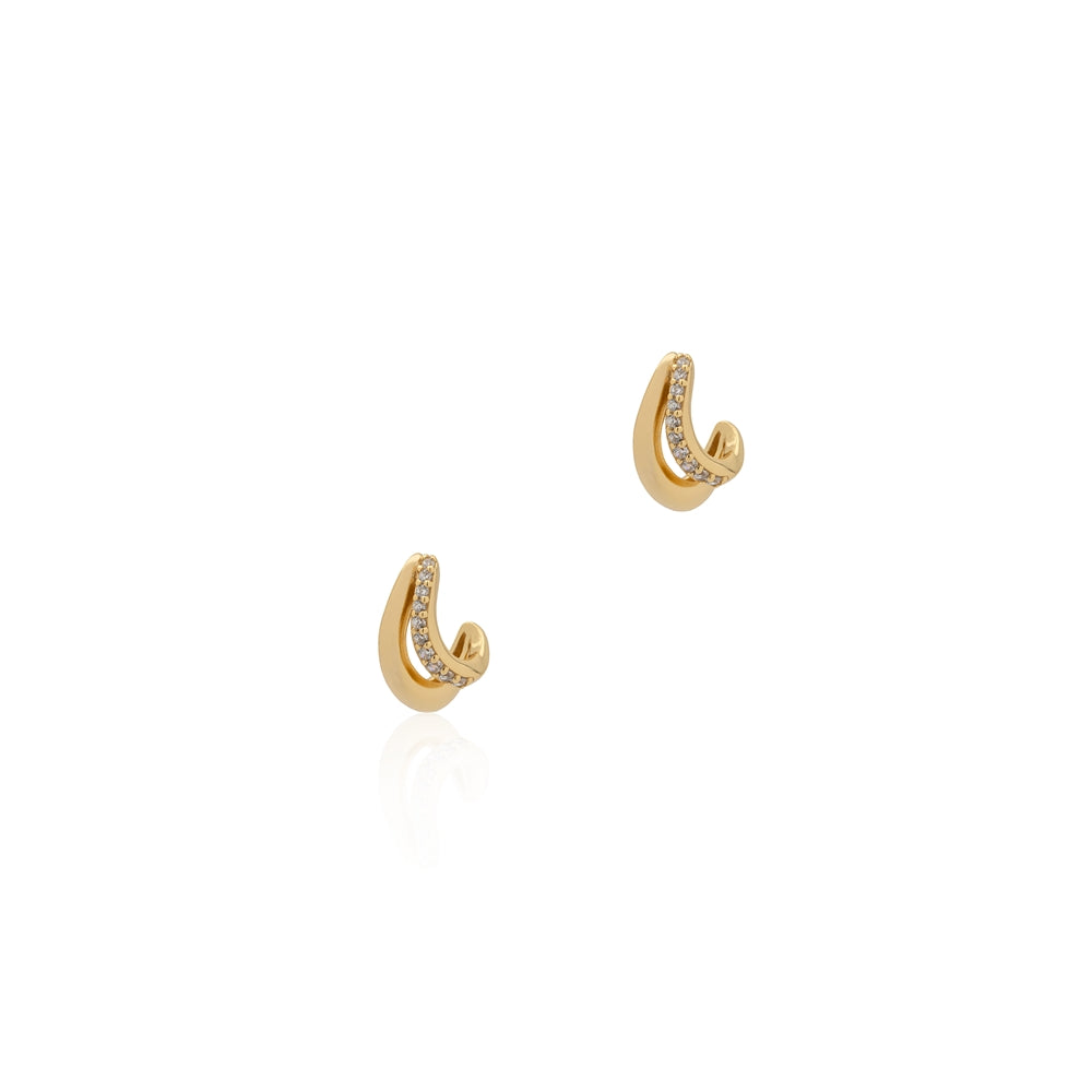 Seek + Find Courage Gold Earrings