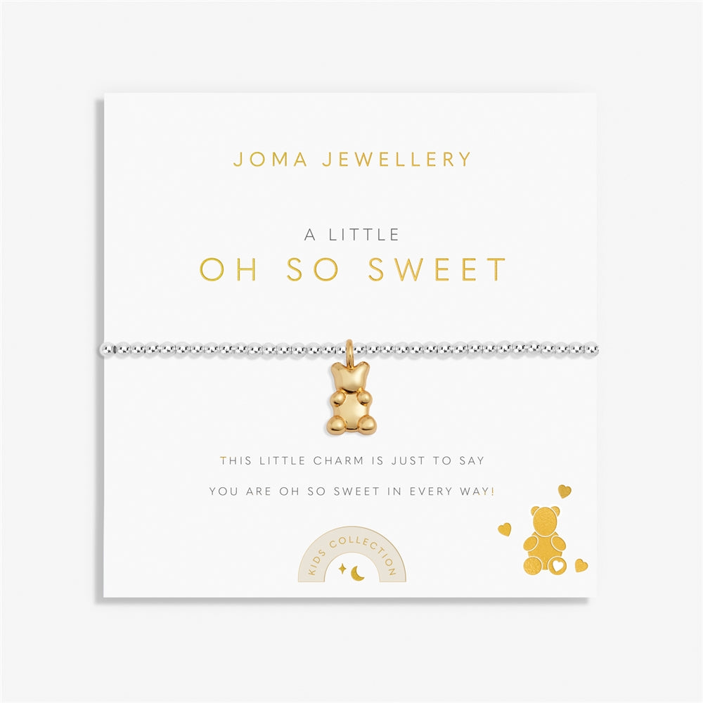 Joma Gold A Little Oh So Sweet Bear Children's Bracelet