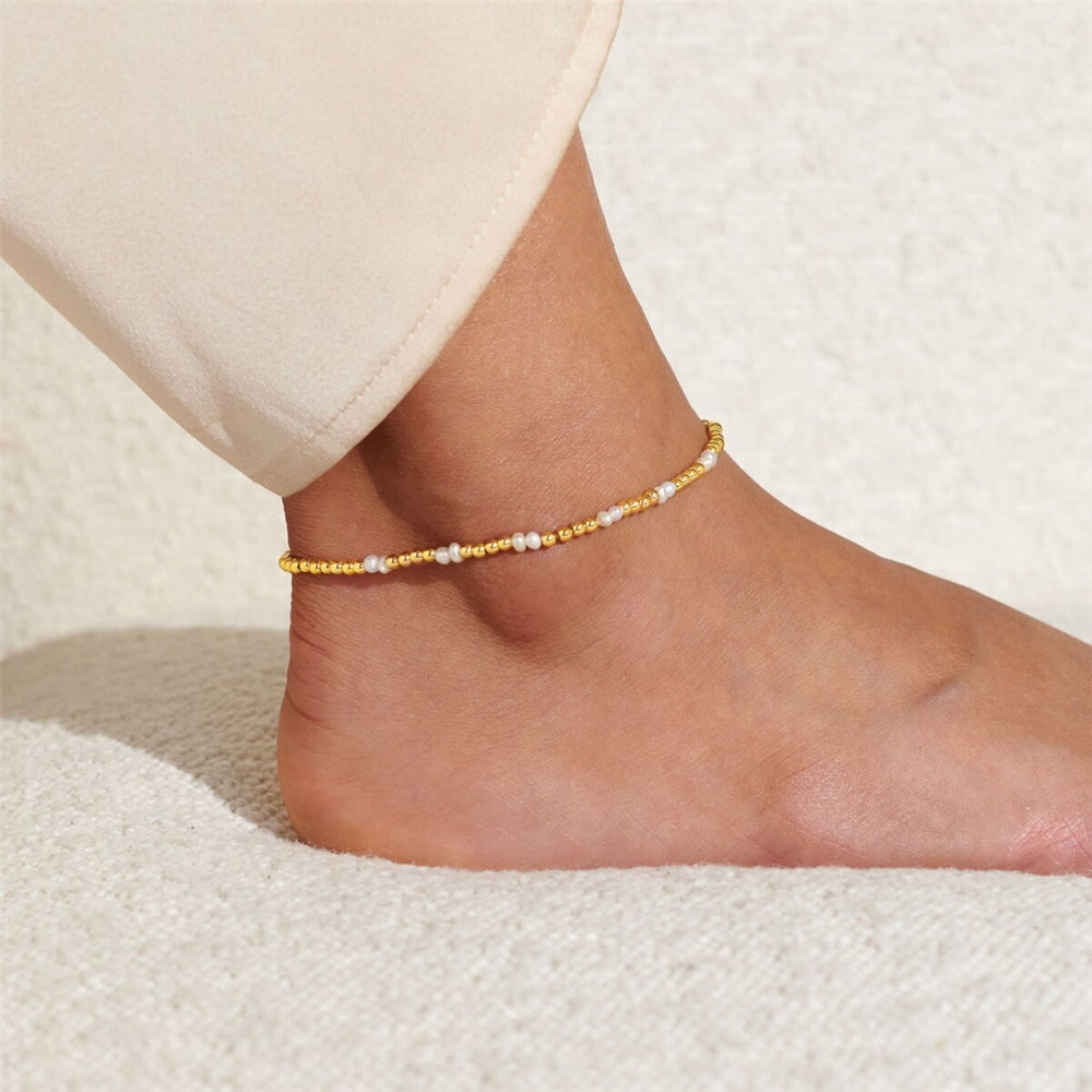Joma Gold Pearl Anklet