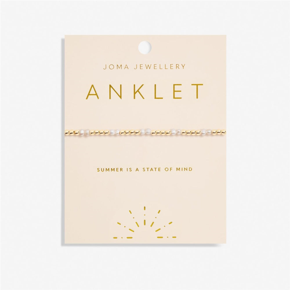 Joma Gold Pearl Anklet