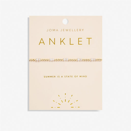 Joma Gold Pearl Anklet