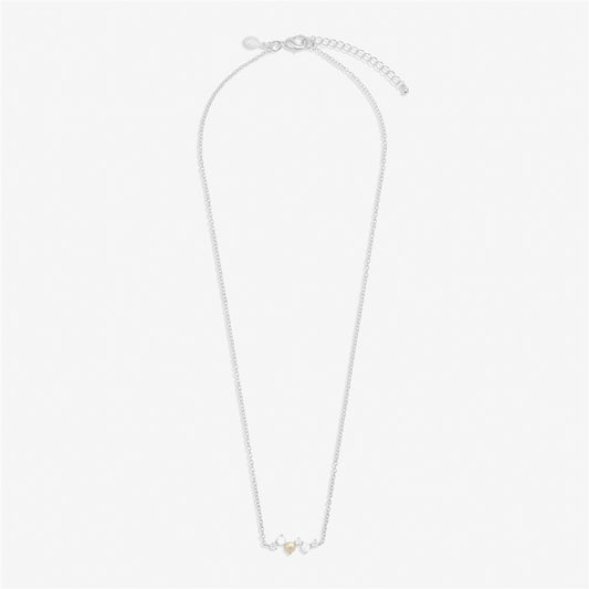 Joma Silver Halo Pearl Cubic Zirconia & Pearl Cluster Necklace