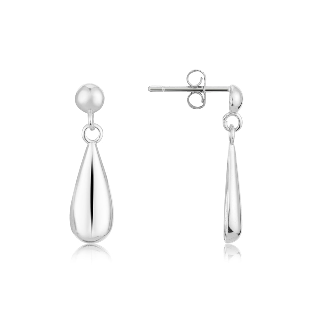 Argento Silver Classic Teardrop Earrings