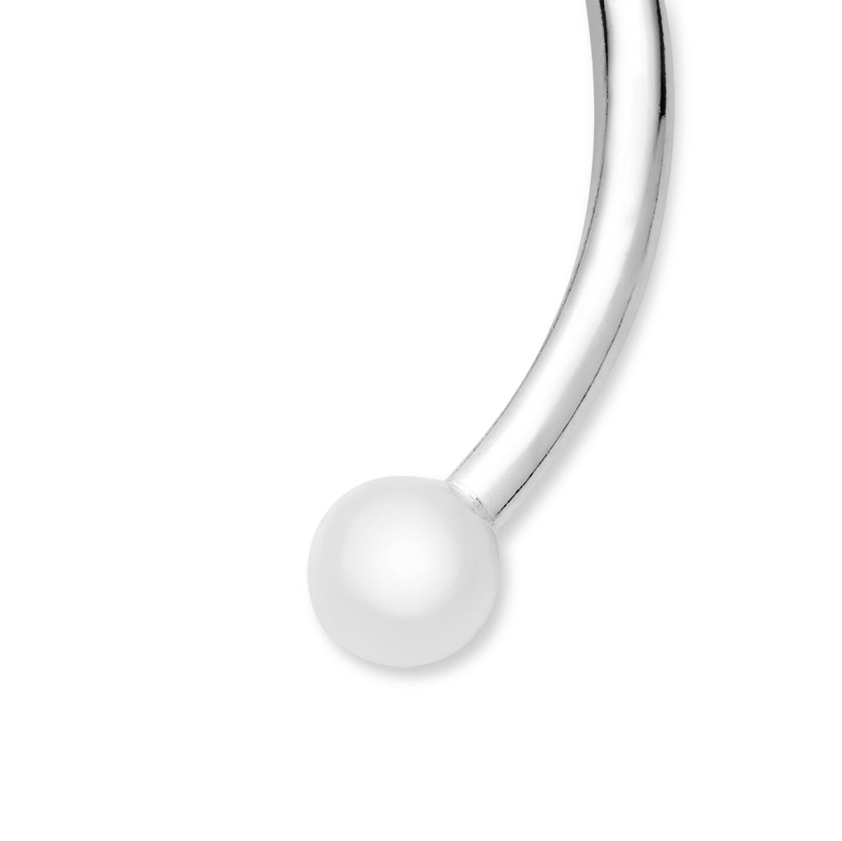 Argento Silver Ball End Bangle