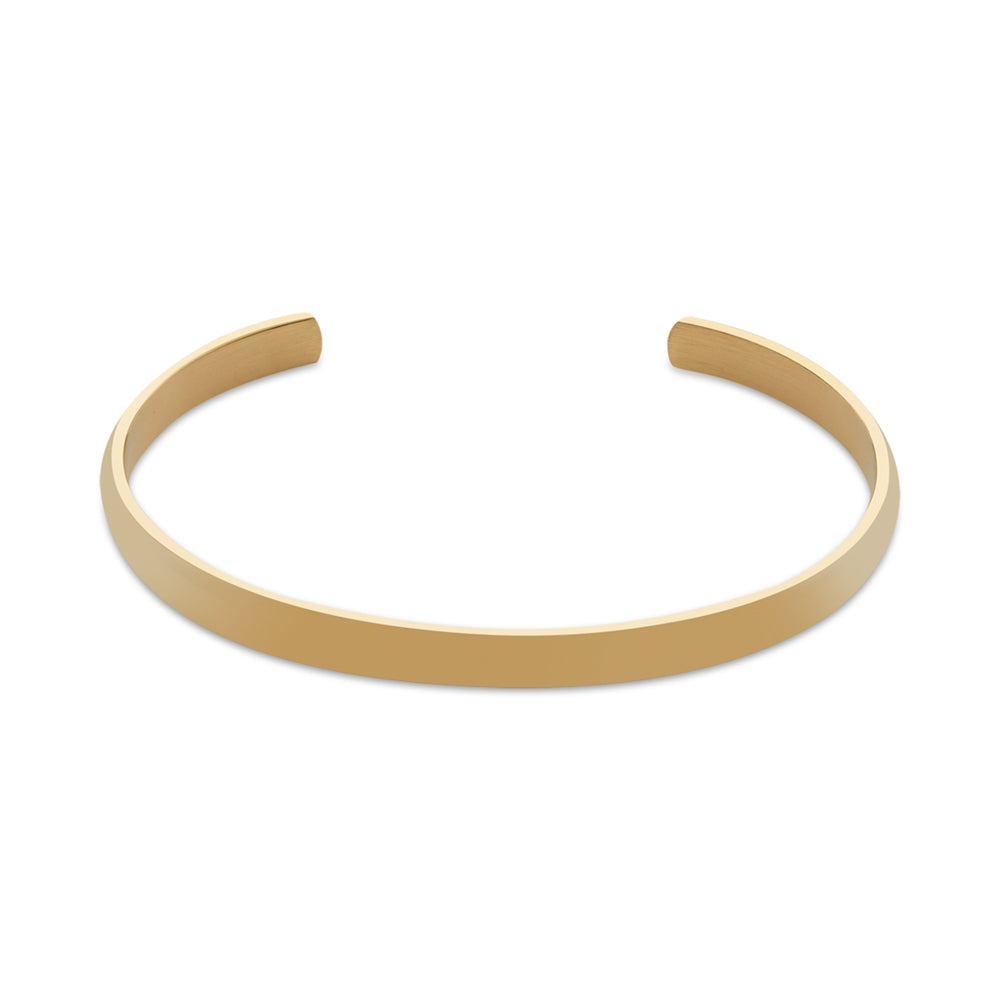 Over & Over Gold Plain Stainless Steel Bangle