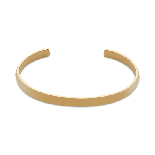 Over & Over Gold Plain Stainless Steel Bangle