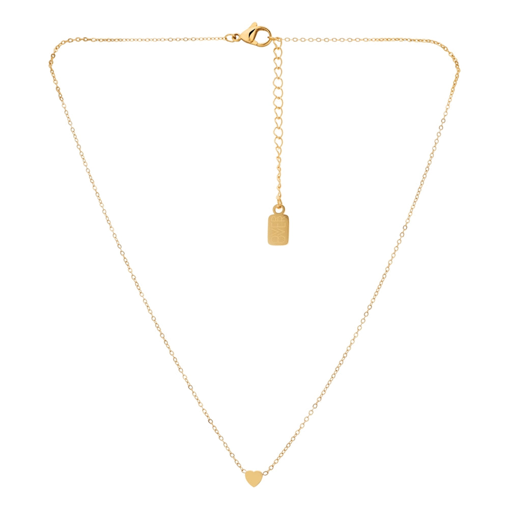 Over & Over Gold Stainless Steel Petite Heart Necklace