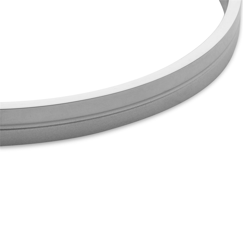 Over & Over Silver Classic Stainless Steel Cuff Bangle