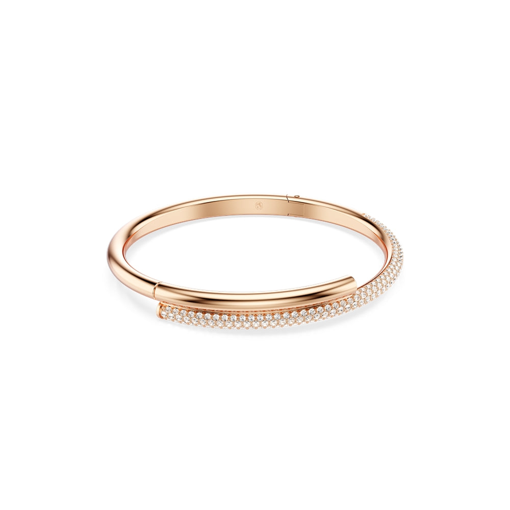 Swarovski Dextera Rose Gold Magnetic Closure White Crystal Bangle