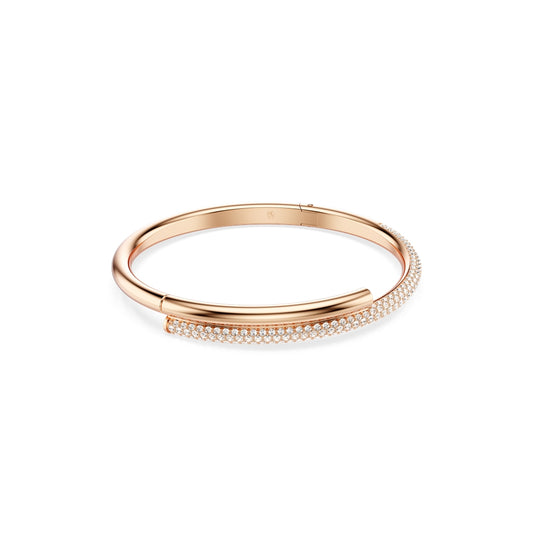 Swarovski Dextera Rose Gold Magnetic Closure White Crystal Bangle