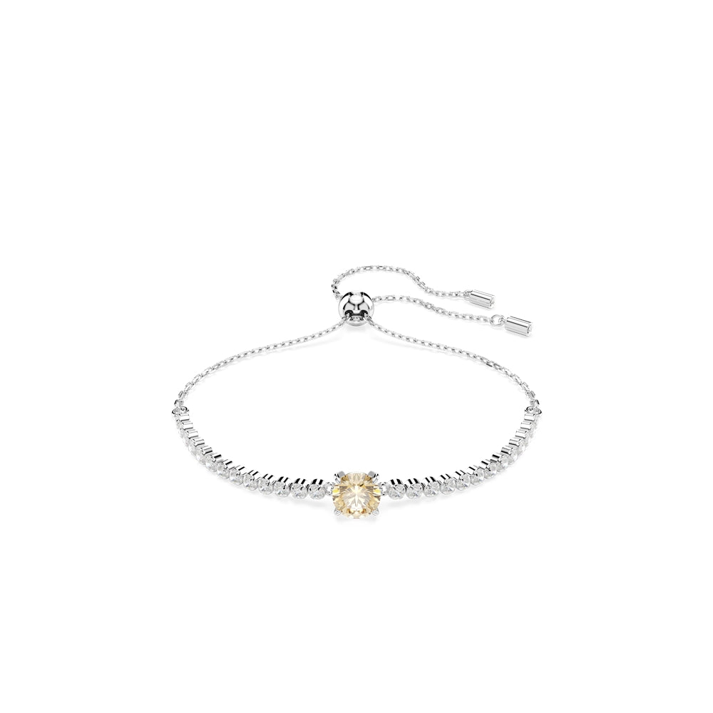 Swarovski Matrix Tennis Rhodium White and Yellow Mixed Cuts Bracelet
