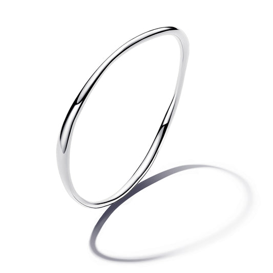 Pandora Silver Organically Shaped Bangle