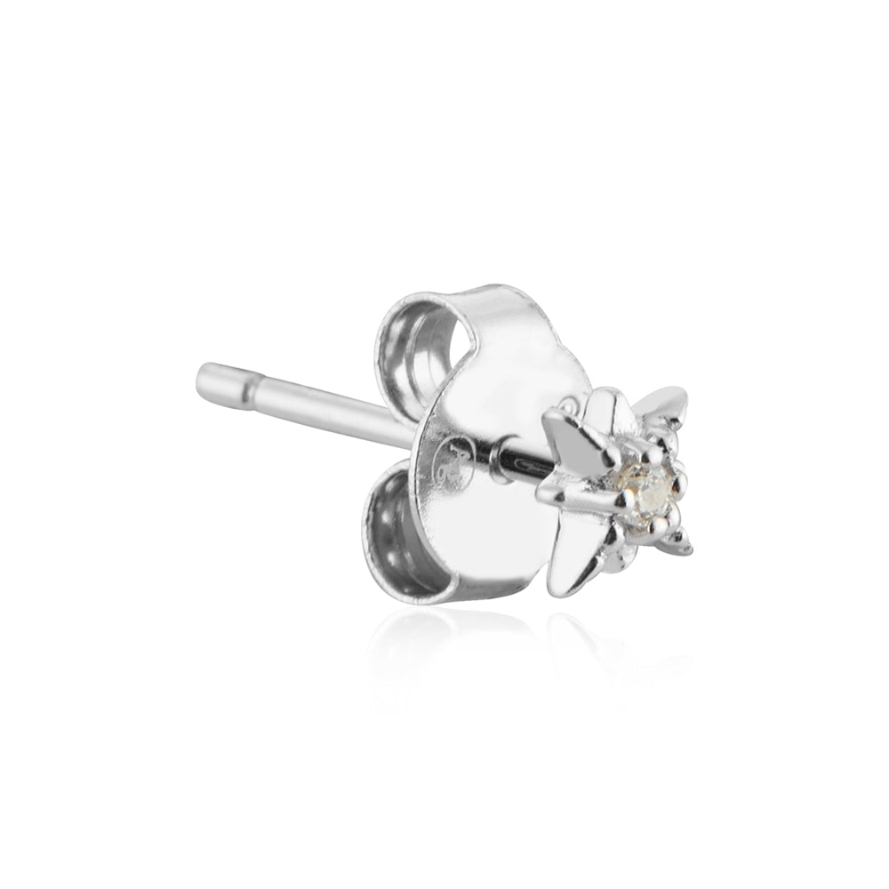 Argento Silver Star Petite Single Stud