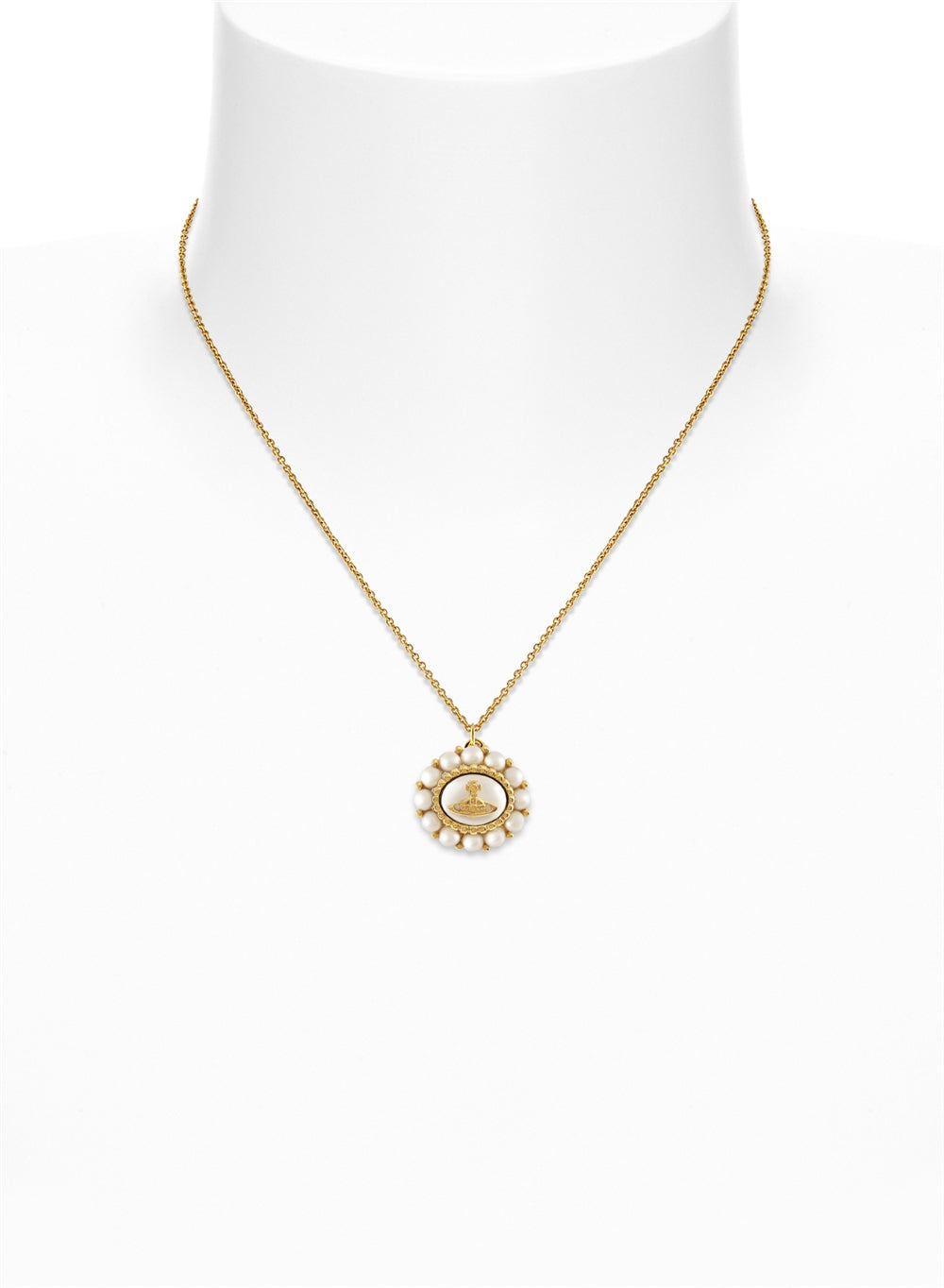 Vivienne Westwood Gold Amaya Halo Pearl Necklace