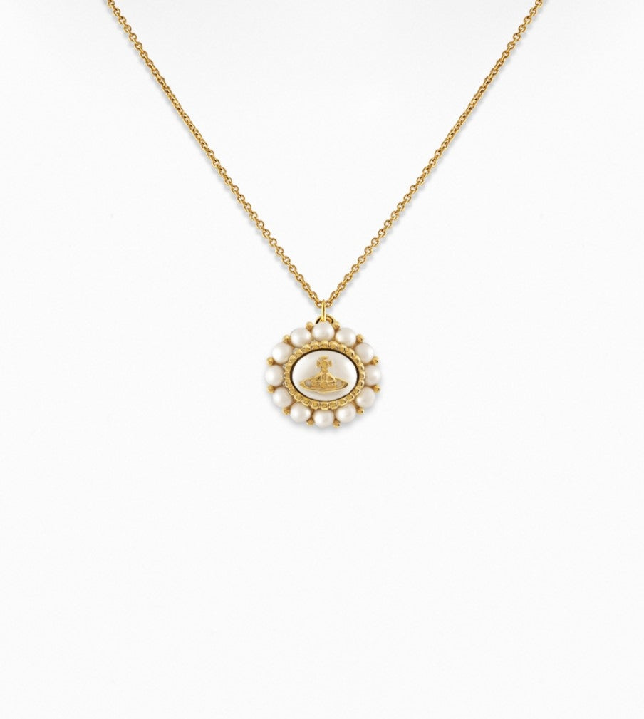 Vivienne Westwood Gold Amaya Halo Pearl Necklace
