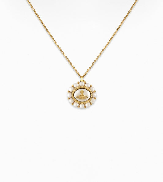 Vivienne Westwood Gold Amaya Halo Pearl Necklace