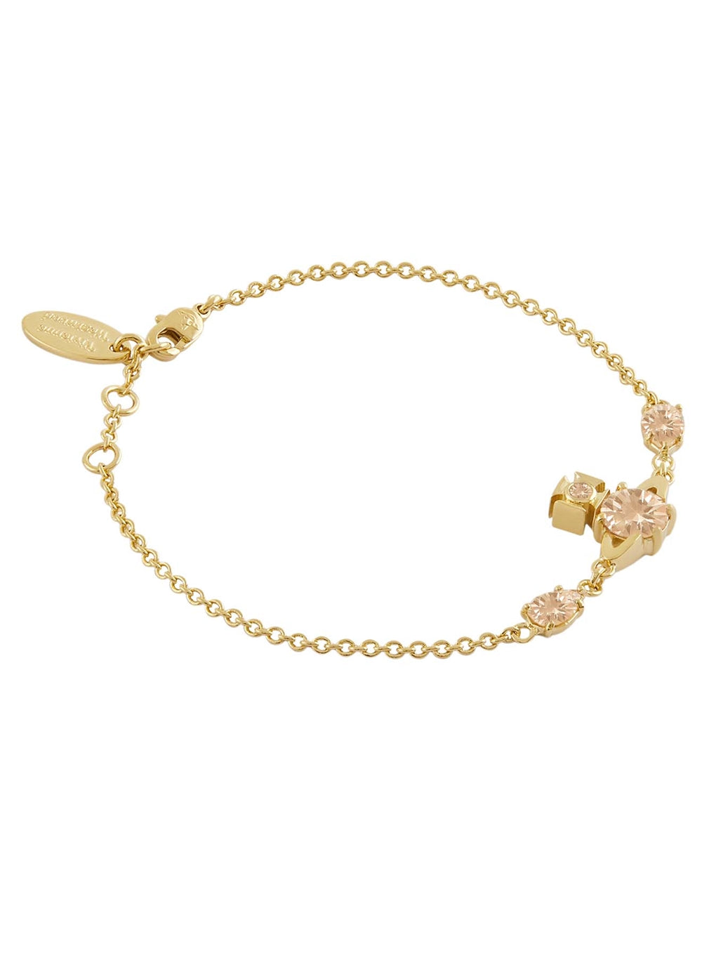 Vivienne Westwood Gold Joaquina Crystal Orb Bracelet