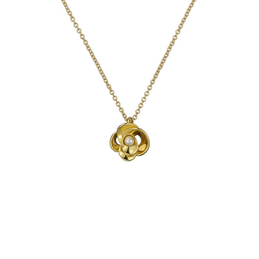 Ted Baker Gold Flora Pearl Flower Necklace