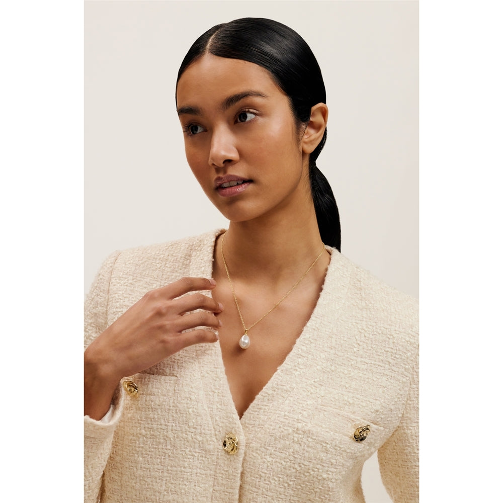 Ted Baker Gold Parmlia Pearly Chain Necklace