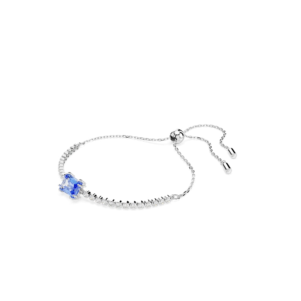 Swarovski Matrix Tennis Rhodium White + Blue Mixed Cuts Bracelet