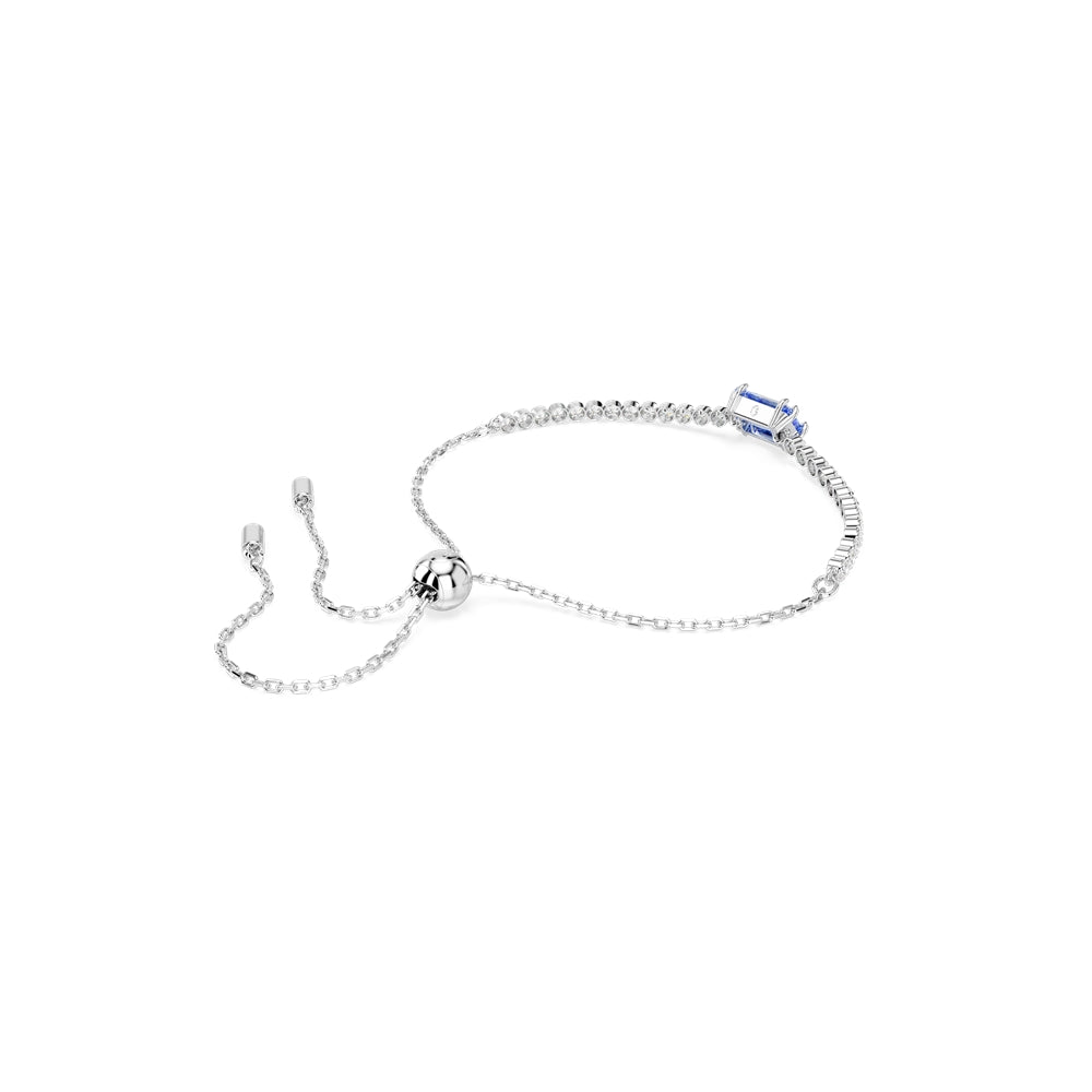 Swarovski Matrix Tennis Rhodium White + Blue Mixed Cuts Bracelet