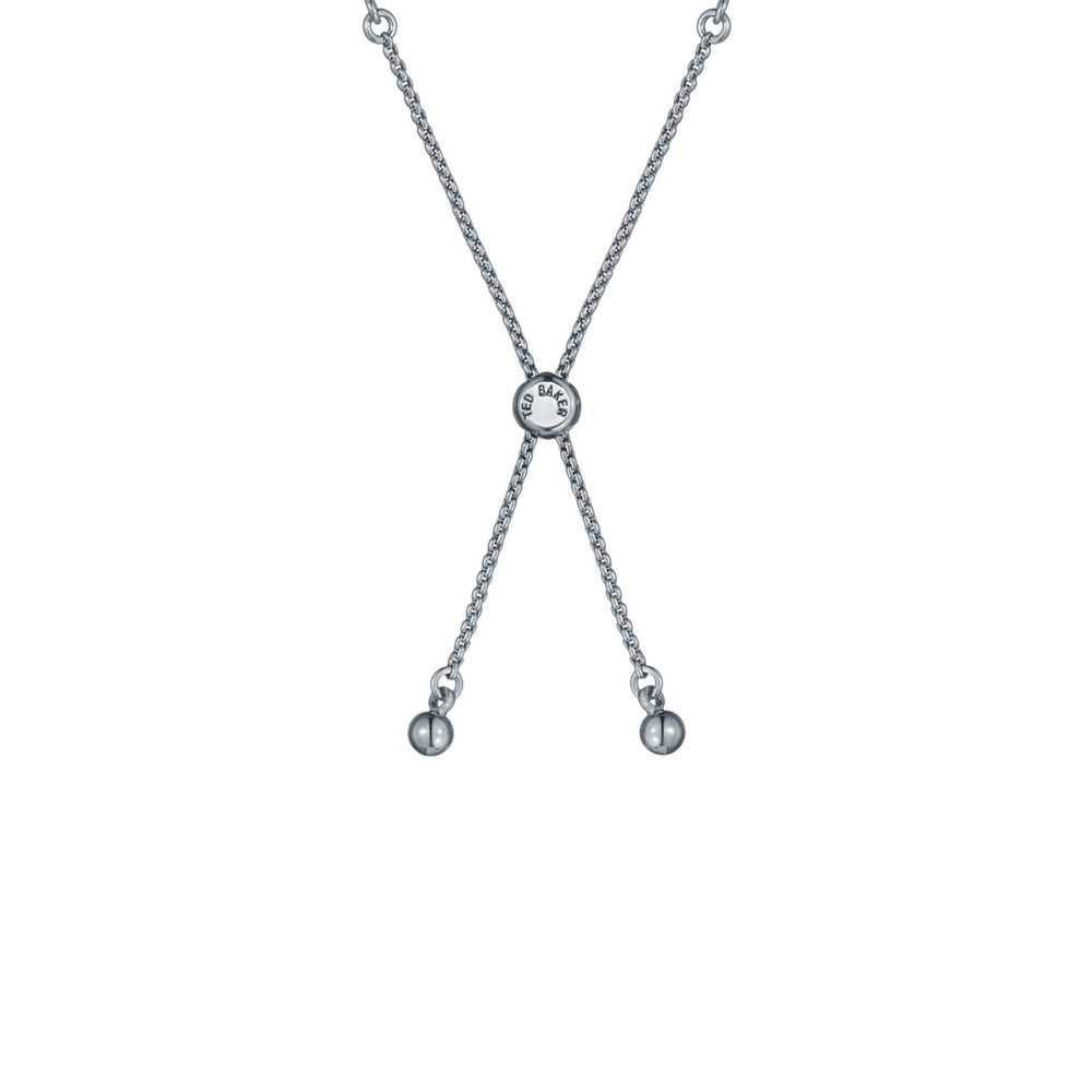Ted Baker Silver Isela Crystal Baguette Slinky Slider Bracelet