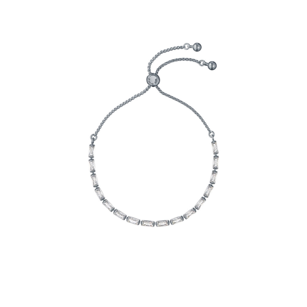 Ted Baker Silver Isela Crystal Baguette Slinky Slider Bracelet