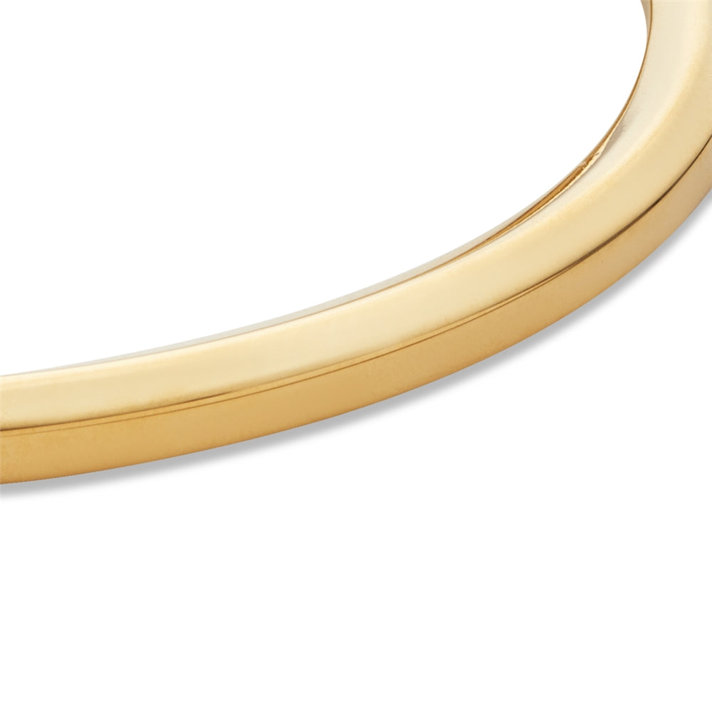 Over & Over Gold Classic Open Clasp Bangle