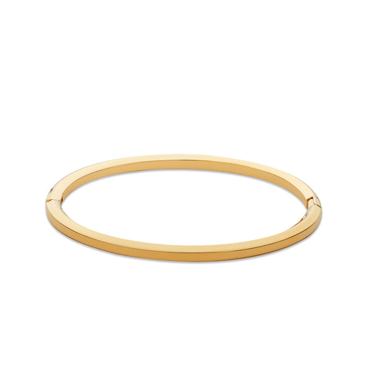Over & Over Gold Classic Open Clasp Bangle