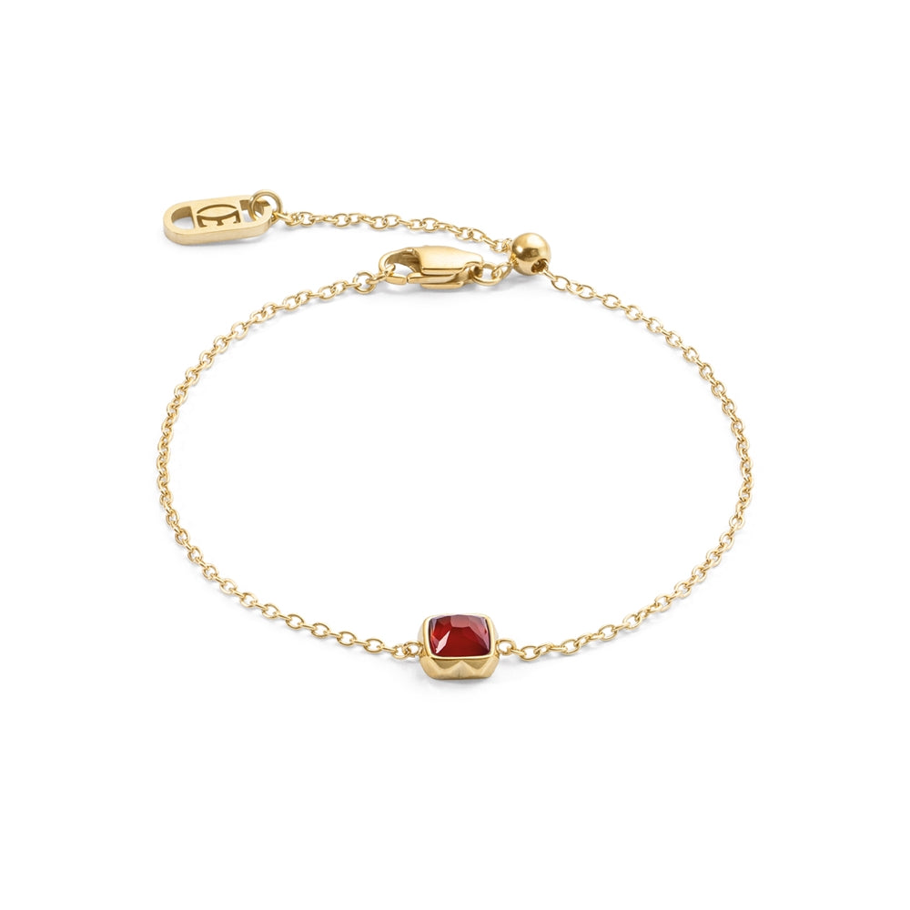Coeur De Lion Gold Red Agate Bracelet