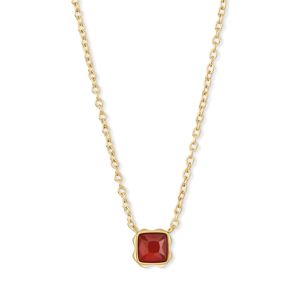 Coeur De Lion Gold Red Agate Necklace