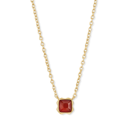 Coeur De Lion Gold Red Agate Necklace